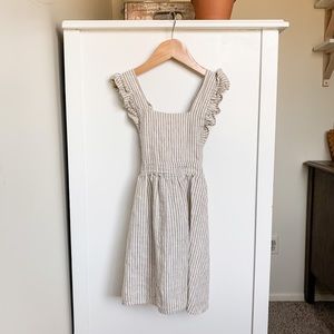 Fin & Vince Girls Linen Wrap Dress